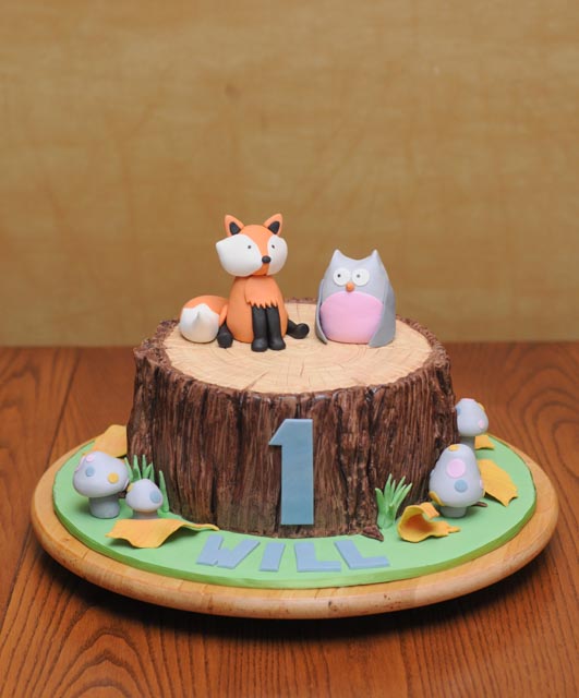 Woodland Creatures Cake – Cakes By Caralin