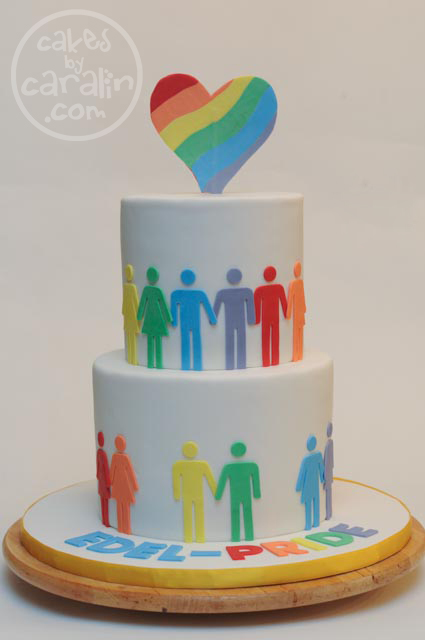 Rainbow-Layered Pride Cake – Cakes By Caralin