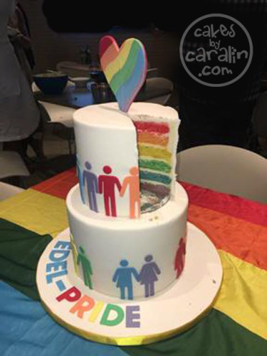 Rainbow-Layered Pride Cake – Cakes By Caralin